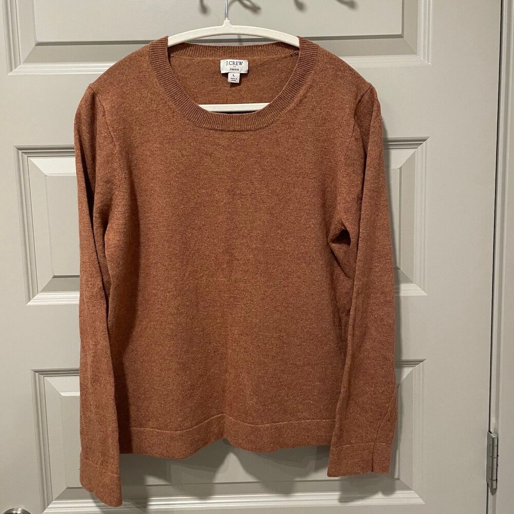 J. Crew Factory Cotton-Wool Teddie Sweater size L